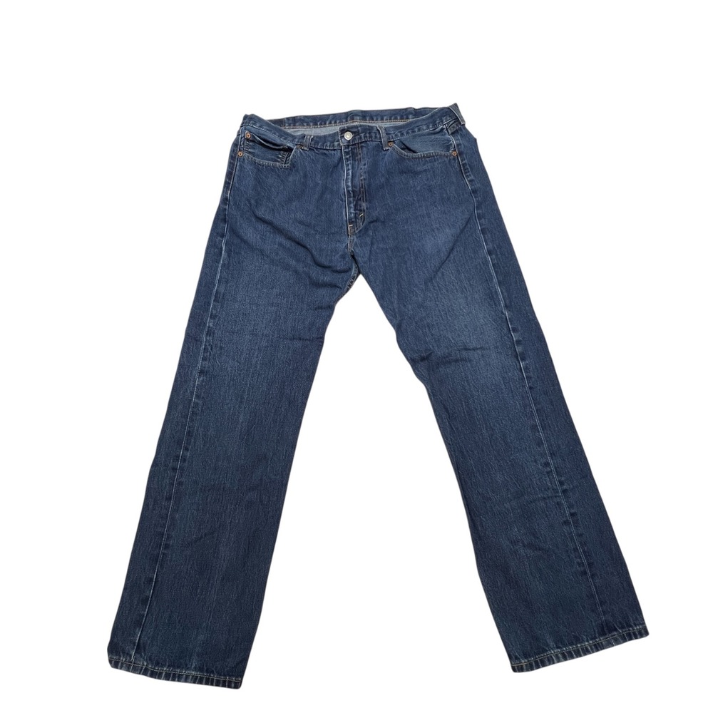 Levi's 505 Regular Fit Denim Jeans Mens 40x32 Blue Pants Classic Cotton Workwear